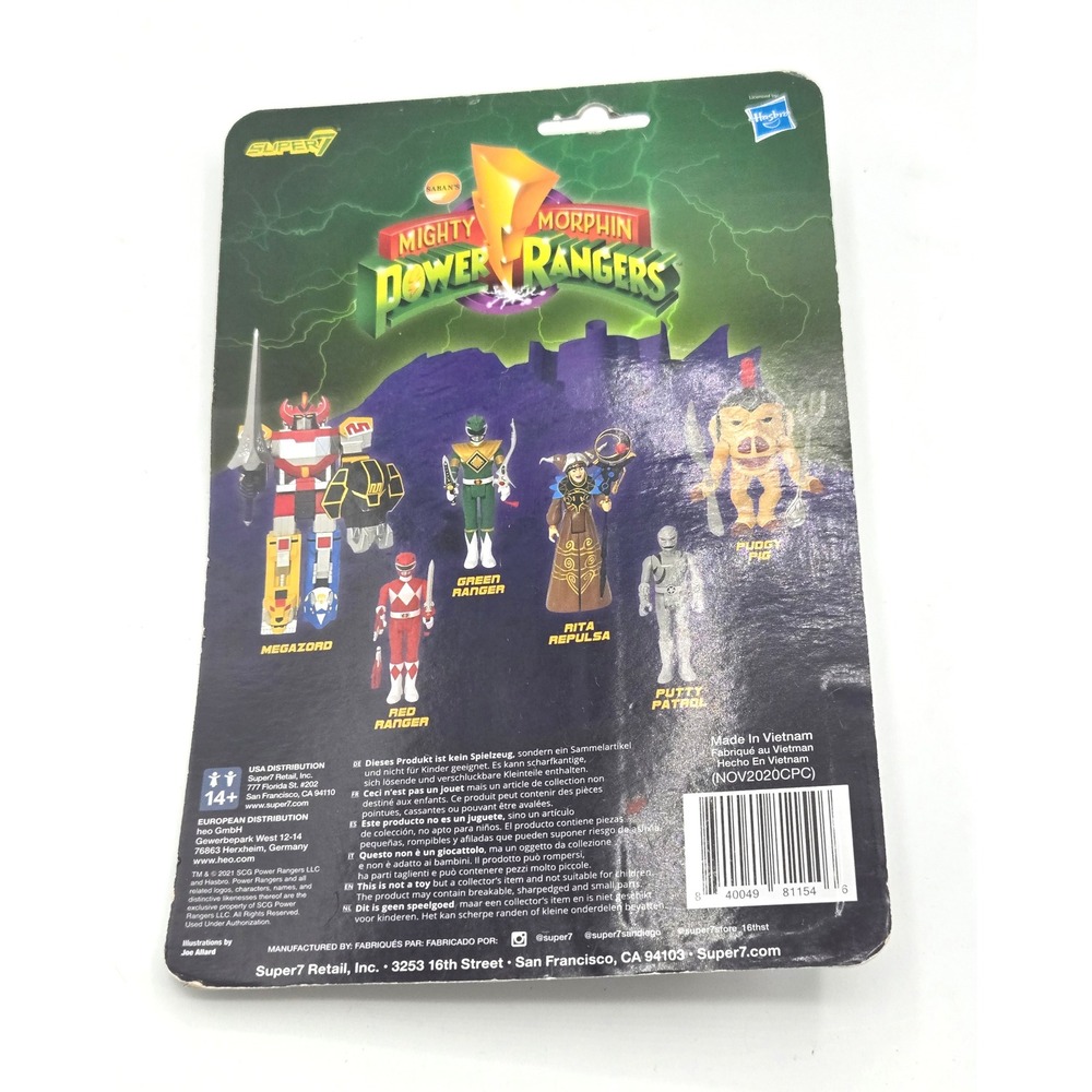 Mighty Morphin Power Rangers Red Ranger Reaction Figure Super7 - Picture 2 of 2